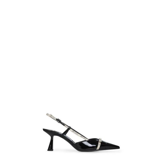 Jimmy Choo Women Black Patent Leather Camila 65 Slingback Pumps